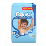 GETIT.QA- Qatar’s Best Online Shopping Website offers SANITA BAMBI BABY DIAPER MEGA PACK SIZE 5 EXTRA LARGE 12-22KG 74 PCS at the lowest price in Qatar. Free Shipping & COD Available!