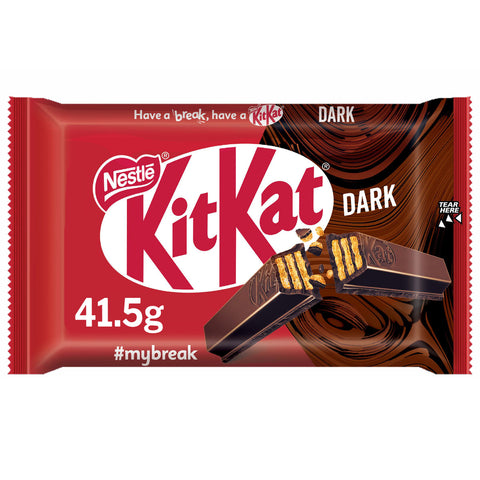 GETIT.QA- Qatar’s Best Online Shopping Website offers NESTLE KITKAT 4 FINGER DARK CHOCOLATE WAFER 41.5 G at the lowest price in Qatar. Free Shipping & COD Available!