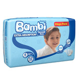 GETIT.QA- Qatar’s Best Online Shopping Website offers SANITA BAMBI BABY DIAPER MEGA PACK SIZE 6 XX-LARGE 16+KG 52 PCS at the lowest price in Qatar. Free Shipping & COD Available!