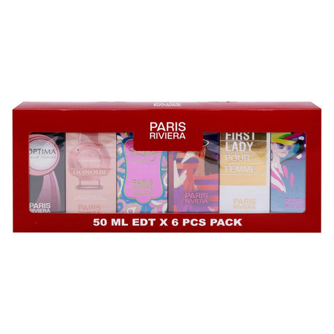 GETIT.QA- Qatar’s Best Online Shopping Website offers PARIS RIVIERA EDT FOR WOMEN-- 6 X 50 ML at the lowest price in Qatar. Free Shipping & COD Available!