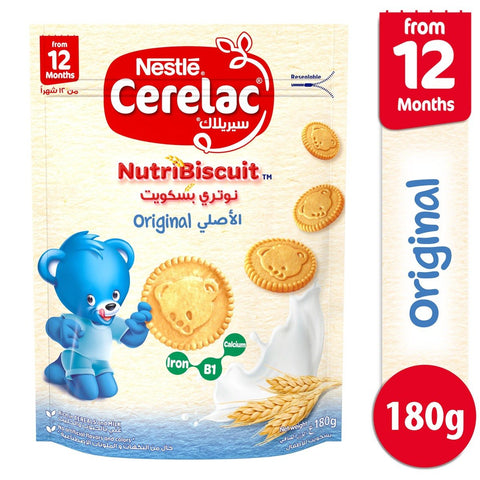 GETIT.QA- Qatar’s Best Online Shopping Website offers NESTLE CERELAC NUTRI BISCUIT ORIGINAL HEALTHY SNACKS FROM 12 MONTHS 180 G at the lowest price in Qatar. Free Shipping & COD Available!