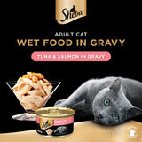 GETIT.QA- Qatar’s Best Online Shopping Website offers SHEBA TUNA AND SALMON WITH GRAVY CAT FOOD 85G at the lowest price in Qatar. Free Shipping & COD Available!