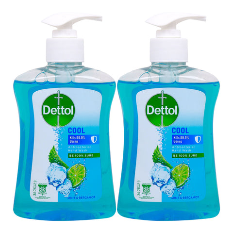 GETIT.QA- Qatar’s Best Online Shopping Website offers DETTOL ANTIBACTERIAL COOL HAND WASH MINT & BERGAMOT-- 2 X 250 ML at the lowest price in Qatar. Free Shipping & COD Available!