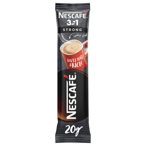 GETIT.QA- Qatar’s Best Online Shopping Website offers NESCAFE 3IN1 STRONG COFFEE MIX 30 X 20 G at the lowest price in Qatar. Free Shipping & COD Available!