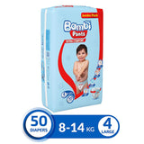 GETIT.QA- Qatar’s Best Online Shopping Website offers SANITA BAMBI BABY DIAPER PANTS SIZE 4 LARGE 8-14 KG 50 PCS at the lowest price in Qatar. Free Shipping & COD Available!