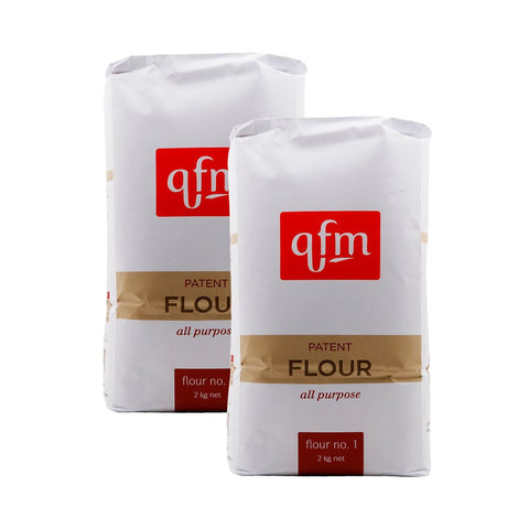 QFM All Purpose Patent Flour No.1  Value Pack 2 x 2 kg