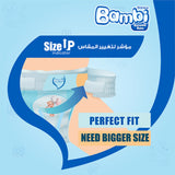 GETIT.QA- Qatar’s Best Online Shopping Website offers SANITA BAMBI BABY DIAPER REGULAR PACK SIZE-- 4+ LARGE PLUS-- 10-18 KG-- 12 PCS at the lowest price in Qatar. Free Shipping & COD Available!