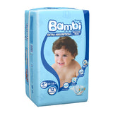 GETIT.QA- Qatar’s Best Online Shopping Website offers SANITA BAMBI BABY DIAPER REGULAR PACK SIZE-- 4+ LARGE PLUS-- 10-18 KG-- 12 PCS at the lowest price in Qatar. Free Shipping & COD Available!