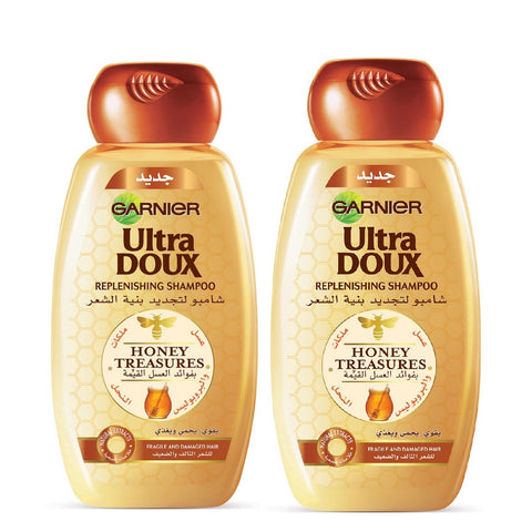 GETIT.QA- Qatar’s Best Online Shopping Website offers GARNIER ULTRA DOUX REPLENISHING HONEY TREASURES SHAMPOO VALUE PACK 2 X 400 ML at the lowest price in Qatar. Free Shipping & COD Available!