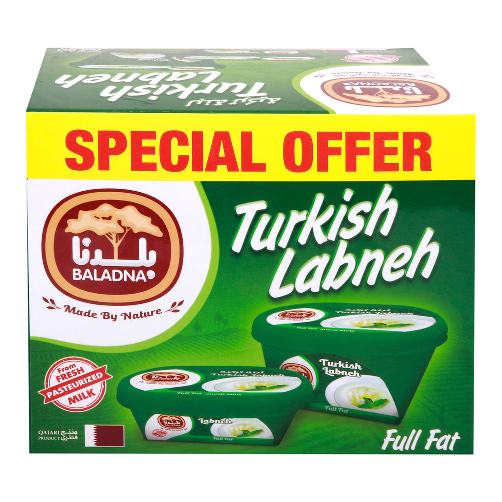 GETIT.QA | BALADNA FULL FAT TURKISH LABNEH 400 G + 200 G | COD available