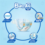 GETIT.QA- Qatar’s Best Online Shopping Website offers SANITA BAMBI BABY DIAPER MEGA PACK SIZE 4 LARGE 8-16KG 80 PCS at the lowest price in Qatar. Free Shipping & COD Available!