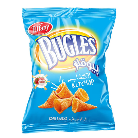 GETIT.QA- Qatar’s Best Online Shopping Website offers TIFFANY BUGLES KETCHUP CORN SNACKS 75 G at the lowest price in Qatar. Free Shipping & COD Available!