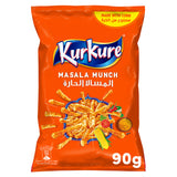 GETIT.QA- Qatar’s Best Online Shopping Website offers KURKURE MASALA MUNCH FLAVOUR CRISPY AND CRUNCHY PUFFED CORN SNACKS 90 G at the lowest price in Qatar. Free Shipping & COD Available!