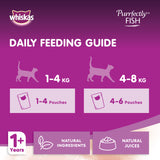 GETIT.QA- Qatar’s Best Online Shopping Website offers WHISKAS PURRFECTLY FISH WITH TUNA WET CAT FOOD FOR ADULT CATS 1+ YEARS 85G at the lowest price in Qatar. Free Shipping & COD Available!