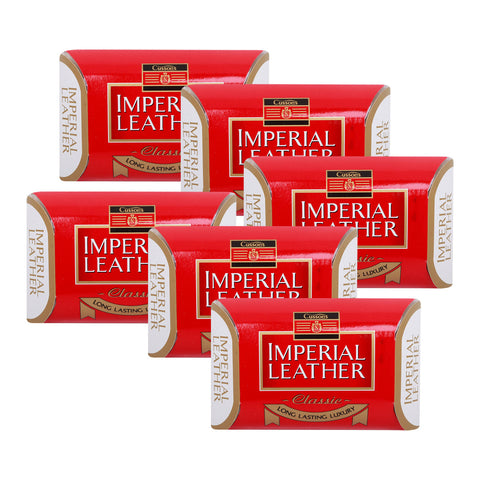GETIT.QA- Qatar’s Best Online Shopping Website offers IMPERIAL LEATHER CLASSIC LUXURY SOAP-- 6 X 200 G at the lowest price in Qatar. Free Shipping & COD Available!