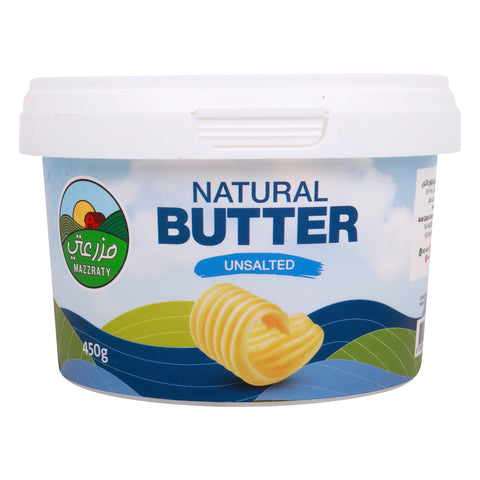 GETIT.QA- Qatar’s Best Online Shopping Website offers MAZZRATY NATURAL UNSALTED BUTTER 450 G at the lowest price in Qatar. Free Shipping & COD Available!