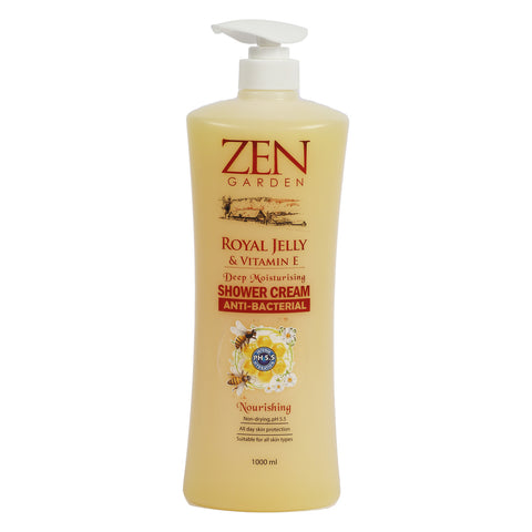 GETIT.QA- Qatar’s Best Online Shopping Website offers ZEN ROYAL JELLY & VITAMIN E SHOWER CREAM 1 LITRE at the lowest price in Qatar. Free Shipping & COD Available!