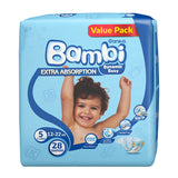 GETIT.QA- Qatar’s Best Online Shopping Website offers SANITA BAMBI BABY DIAPER VALUE PACK SIZE 5 EXTRA LARGE 12-22KG 28 PCS at the lowest price in Qatar. Free Shipping & COD Available!