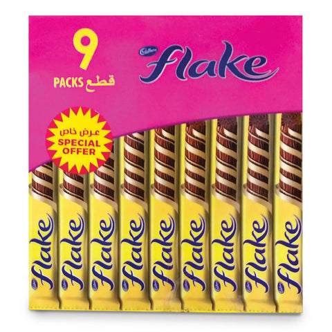GETIT.QA- Qatar’s Best Online Shopping Website offers Cadbury Flake Chocolate, 9 x 32 g at lowest price in Qatar. Free Shipping & COD Available!