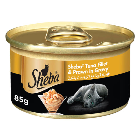 GETIT.QA- Qatar’s Best Online Shopping Website offers SHEBA TUNA FILLET AND PRAWN IN GRAVY CAT FOOD 85G at the lowest price in Qatar. Free Shipping & COD Available!