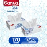 GETIT.QA- Qatar’s Best Online Shopping Website offers SANITA CLUB FACIAL TISSUE 2PLY 5 X 170 SHEETS at the lowest price in Qatar. Free Shipping & COD Available!