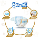 GETIT.QA- Qatar’s Best Online Shopping Website offers SANITA BAMBI BABY DIAPER VALUE PACK SIZE 1 NEWBORN 2-4KG 48 PCS at the lowest price in Qatar. Free Shipping & COD Available!