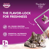 GETIT.QA- Qatar’s Best Online Shopping Website offers WHISKAS PURRFECTLY FISH WITH TUNA WET CAT FOOD FOR ADULT CATS 1+ YEARS 85G at the lowest price in Qatar. Free Shipping & COD Available!