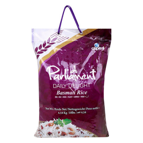 GETIT.QA- Qatar’s Best Online Shopping Website offers PARLIAMENT DAILY DELIGHT BASMATI RICE-- 4.54 KG at the lowest price in Qatar. Free Shipping & COD Available!