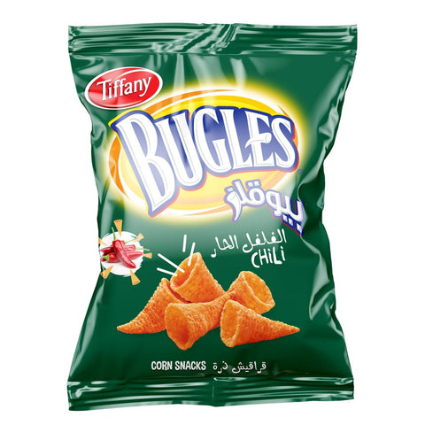 GETIT.QA- Qatar’s Best Online Shopping Website offers TIFFANY BUGLES CHILI CORN SNACKS 75 G at the lowest price in Qatar. Free Shipping & COD Available!