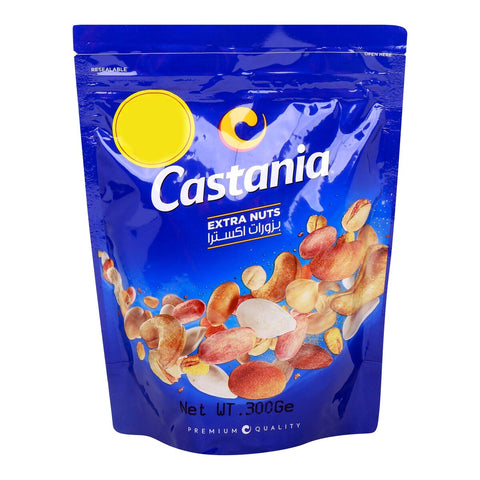 GETIT.QA- Qatar’s Best Online Shopping Website offers CASTANIA EXTRA MIXED NUTS-- 300 G at the lowest price in Qatar. Free Shipping & COD Available!