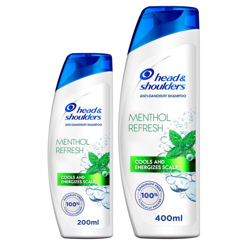 GETIT.QA- Qatar’s Best Online Shopping Website offers HEAD & SHOULDERS MENTHOL REFRESH ANTI-DANDRUFF SHAMPOO FOR ITCHY SCALP 400 ML + 200 ML at the lowest price in Qatar. Free Shipping & COD Available!