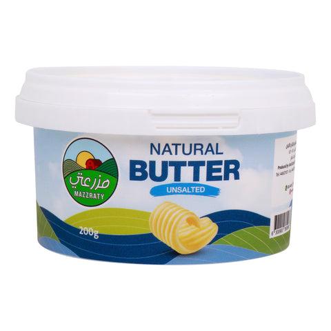 GETIT.QA- Qatar’s Best Online Shopping Website offers MAZZRATY NATURAL UNSALTED BUTTER 200 G at the lowest price in Qatar. Free Shipping & COD Available!