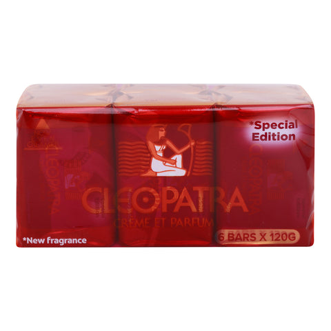 GETIT.QA- Qatar’s Best Online Shopping Website offers CLEOPATRA BEAUTY SOAP SPECIAL EDITION 6 X 120 G at the lowest price in Qatar. Free Shipping & COD Available!