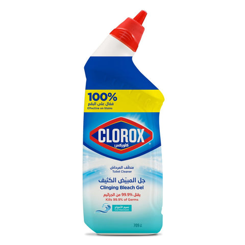 GETIT.QA- Qatar’s Best Online Shopping Website offers CLOROX TOILET BOWL CLEANER CLINGING BLEACH GEL 709 ML at the lowest price in Qatar. Free Shipping & COD Available!