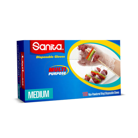 GETIT.QA- Qatar’s Best Online Shopping Website offers SANITA DISPOSABLE NON-POWDERED GLOVES MEDIUM 100PCS at the lowest price in Qatar. Free Shipping & COD Available!