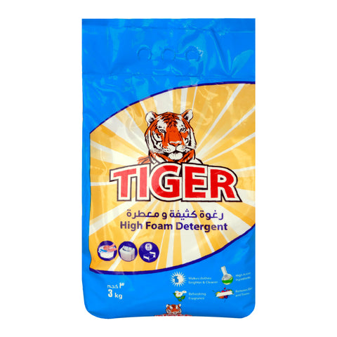 GETIT.QA- Qatar’s Best Online Shopping Website offers TIGER WASHING POWDER HIGH FOAM 3KG at the lowest price in Qatar. Free Shipping & COD Available!