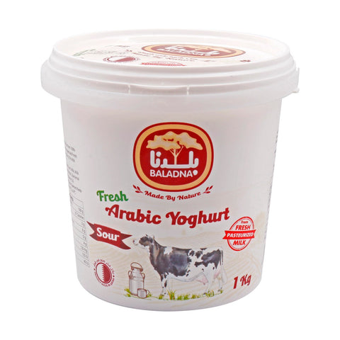 GETIT.QA- Qatar’s Best Online Shopping Website offers Baladna Fresh Arabic Cow Yoghurt Sour 1kg at lowest price in Qatar. Free Shipping & COD Available!