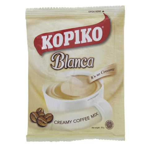 GETIT.QA- Qatar’s Best Online Shopping Website offers KOPIKO BLANCA CREAMY COFFEE MIX 30 G at the lowest price in Qatar. Free Shipping & COD Available!