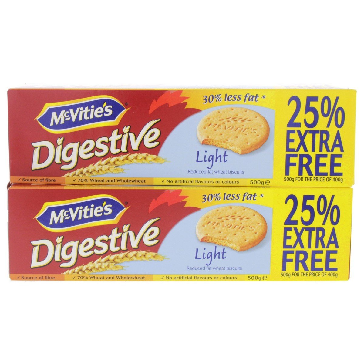 Digistive Light McVitie's Digestive Light 400 g + 25% Extra x 2 pcs