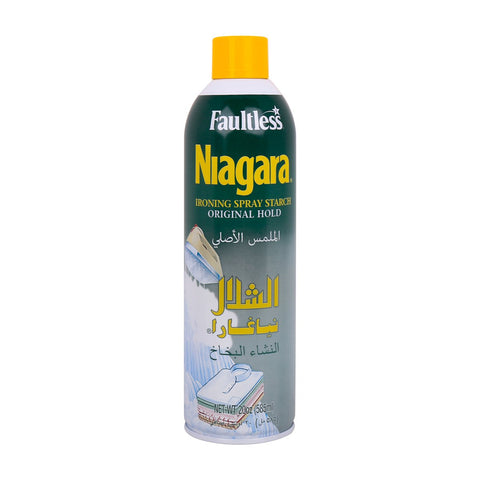 GETIT.QA- Qatar’s Best Online Shopping Website offers NIAGARA IRONING SPRAY STARCH ORIGINAL 585ML at the lowest price in Qatar. Free Shipping & COD Available!