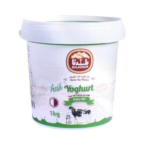 GETIT.QA- Qatar’s Best Online Shopping Website offers Baladna Fresh Yoghurt Full Fat 1kg at lowest price in Qatar. Free Shipping & COD Available!