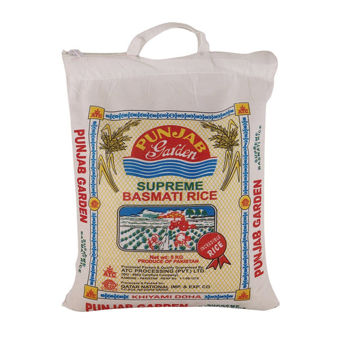 GETIT.QA- Qatar’s Best Online Shopping Website offers PUNJAB GARDEN SUPREME BASMATI RICE 5KG at the lowest price in Qatar. Free Shipping & COD Available!