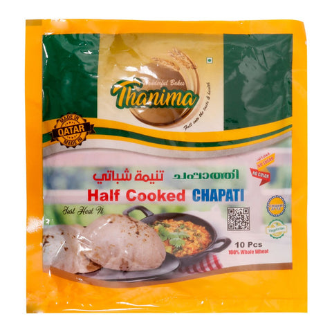 GETIT.QA- Qatar’s Best Online Shopping Website offers THANIMA HALF COOKED CHAPATI 10PCS at the lowest price in Qatar. Free Shipping & COD Available!