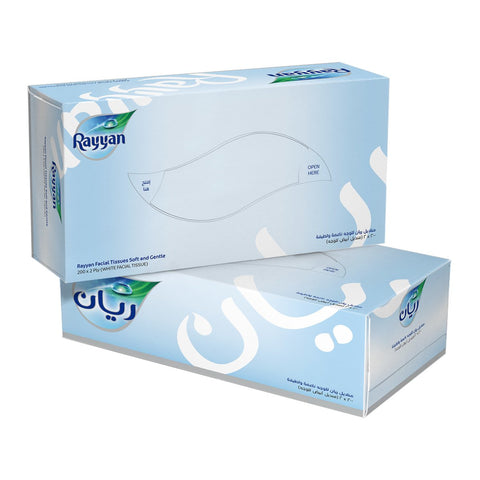 GETIT.QA- Qatar’s Best Online Shopping Website offers RAYYAN FACIAL TISSUE 2PLY 200PCS at the lowest price in Qatar. Free Shipping & COD Available!