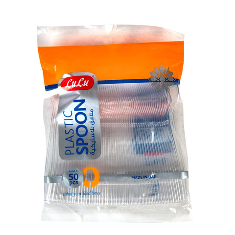 GETIT.QA- Qatar’s Best Online Shopping Website offers LULU PLASTIC SPOON CLEAR 50PCS at the lowest price in Qatar. Free Shipping & COD Available!