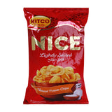 GETIT.QA- Qatar’s Best Online Shopping Website offers KITCO NICE NATURAL POTATO CHIPS LIGHTLY SALTED 167G at the lowest price in Qatar. Free Shipping & COD Available!