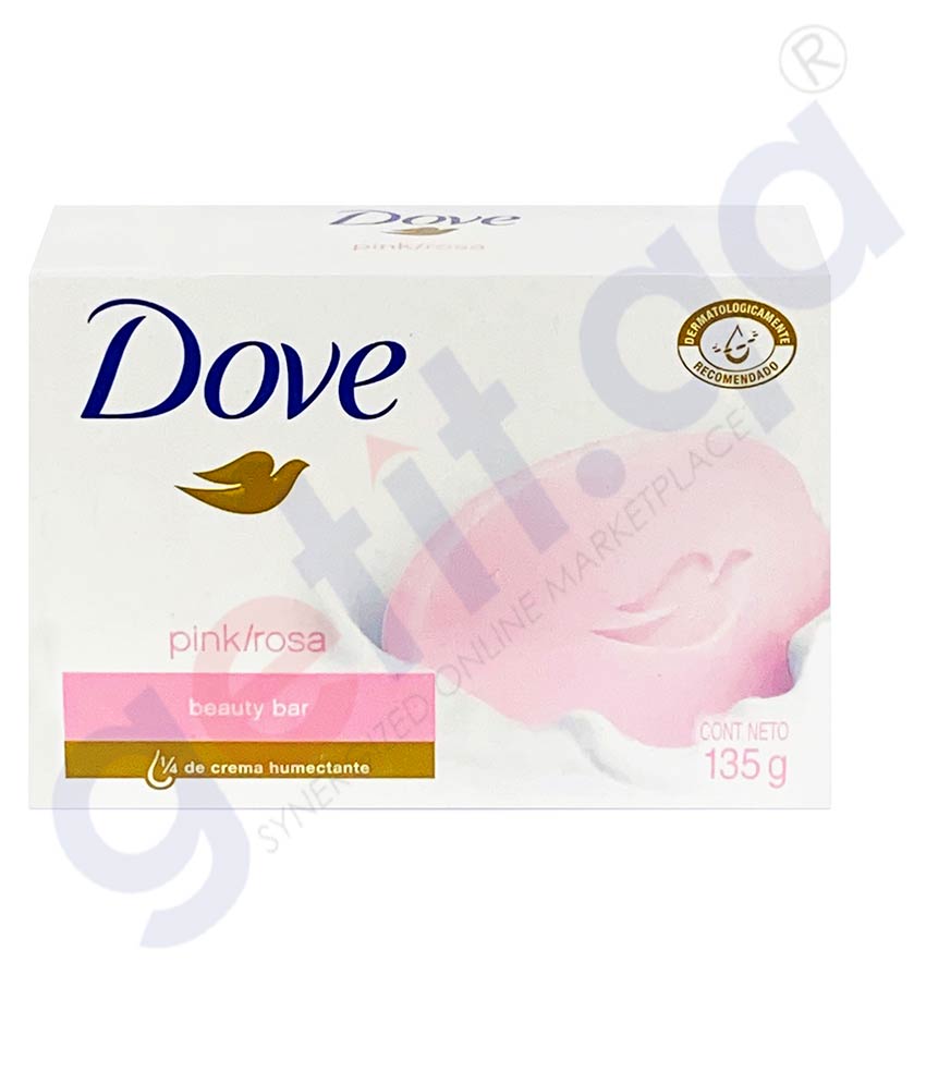 BUY DOVE PINK BEAUTY 135GM SOAP IN QATAR | HOME DELIVERY WITH COD ON ALL ORDERS ALL OVER QATAR FROM GETIT.QA