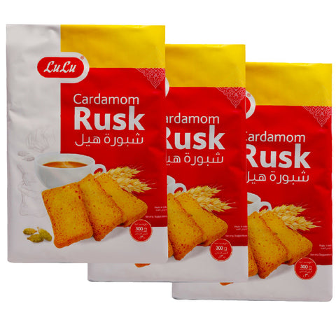 GETIT.QA- Qatar’s Best Online Shopping Website offers LULU CARDAMOM RUSK 3 X 300 G at the lowest price in Qatar. Free Shipping & COD Available!