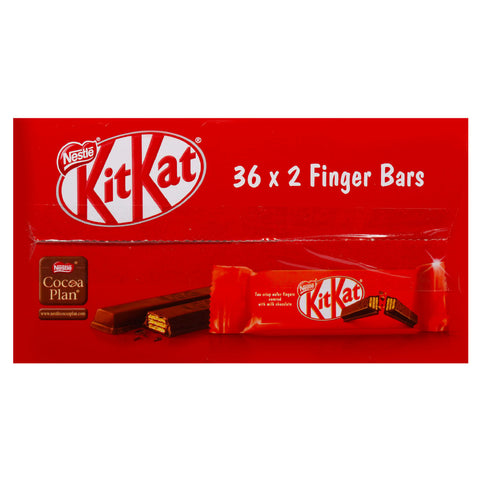 GETIT.QA- Qatar’s Best Online Shopping Website offers NESTLE KITKAT 2 FINGERS MILK CHOCOLATE 36 X 20.7G at the lowest price in Qatar. Free Shipping & COD Available!