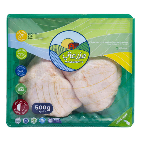 GETIT.QA- Qatar’s Best Online Shopping Website offers MAZZRATY FRESH CHICKEN THIGHS 500G at the lowest price in Qatar. Free Shipping & COD Available!